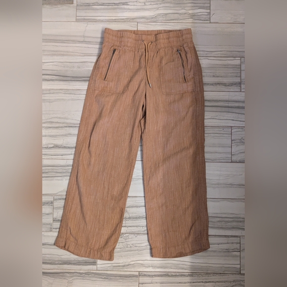 Athleta Cabo Linen Texture Pant Sz 8 - Picture 3 of 4